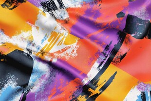 抽象多彩艺术风布料纹理