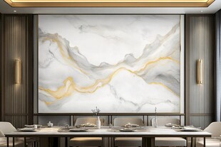 奢华餐厅大理石纹理艺术背景墙