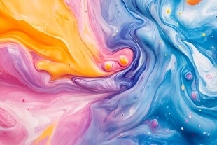 梦幻流体色彩艺术图案