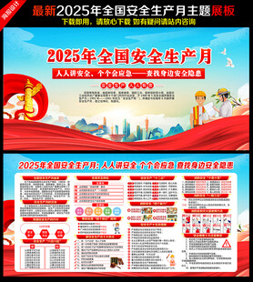 2025年安全生产月展板