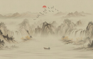 新中式意境山水画
