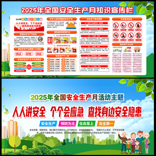 2025年生产月展板