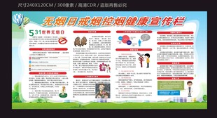 戒烟控烟健康宣传栏