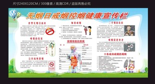 世界无烟日戒烟控烟宣传栏