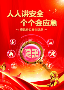人人讲安全宣传海报