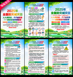 防灾减灾日知识宣传栏展板