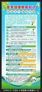 夏季健康教育展架