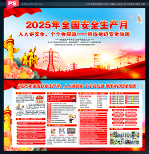 2025年安全月展板