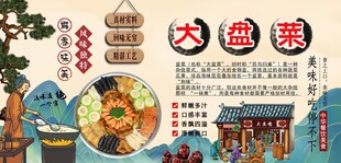 大盘菜背景墙