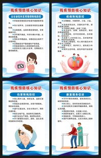 全国残疾预防日展板