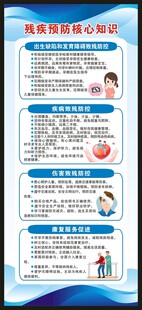 全国残疾预防日展架