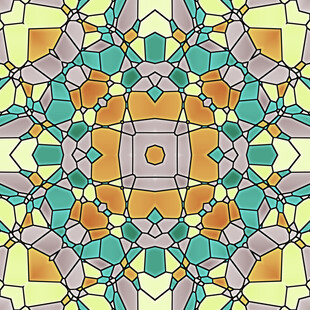 多彩几何图案装饰画