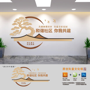 和谐社区你我共建标语文化墙