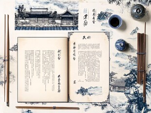 古风典籍与传统文房雅物