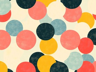 多彩圆点图案背景纹理