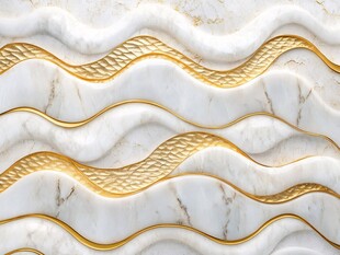 大理石金纹波浪纹理背景