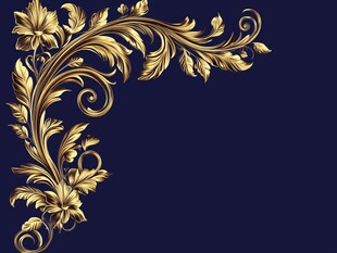 金色奢华复古风装饰角花