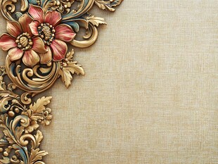 欧式雕花装饰边角背景图