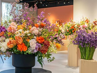 多彩花卉艺术展示