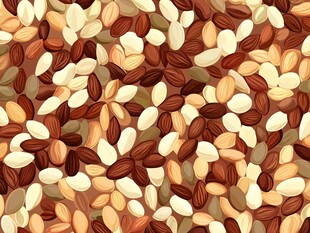 多彩种子图案背景