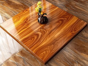 木纹桌面花瓶装饰摆件图