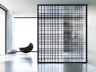 现代简约风室内网格隔断