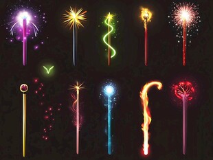 魔法烟花棒绚丽特效集合