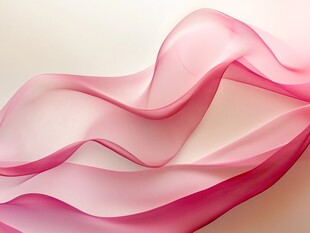 飘逸粉色绸带展现灵动美