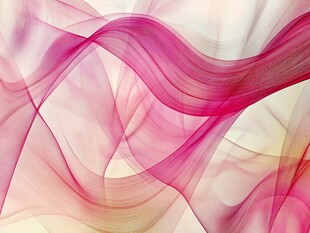 梦幻粉色飘逸线条背景图