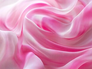 梦幻粉色丝绸纹理特写