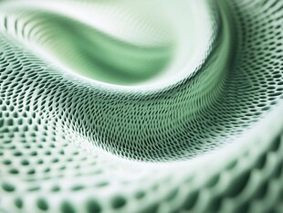 绿色网格波纹抽象背景