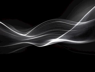 黑色背景动感光线线条图