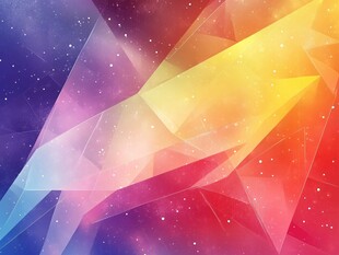 梦幻炫彩几何星空背景图