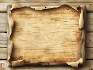 复古卷边木板背景图