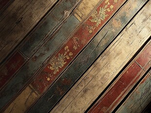 复古花纹木质地板纹理