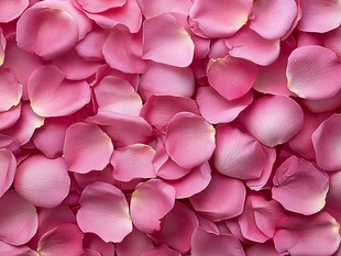 浪漫粉色玫瑰花瓣背景