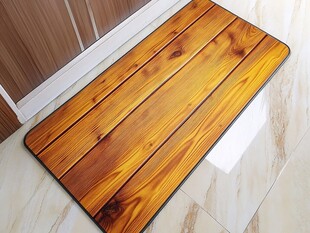 木质纹理入户地垫展示