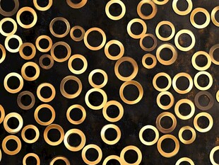 金色圆环图案背景装饰