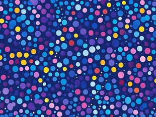多彩圆点构成梦幻图案