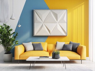 多彩客厅的时尚家居布置