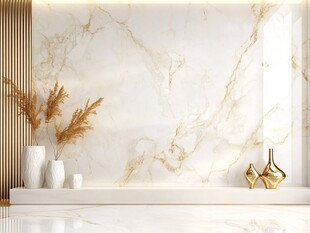 大理石背景墙的优雅装饰