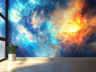 梦幻星空室内背景墙
