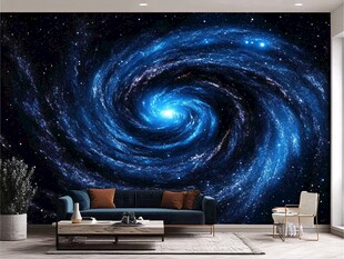 梦幻星空客厅背景墙