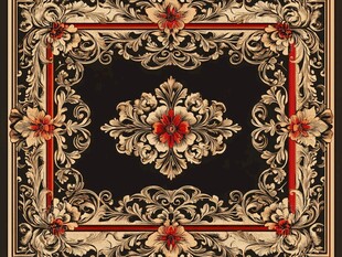 欧式奢华花纹装饰图案