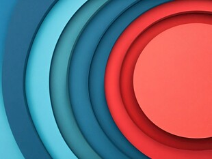 多彩环形几何图案背景