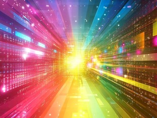 炫彩科技光线未来感通道