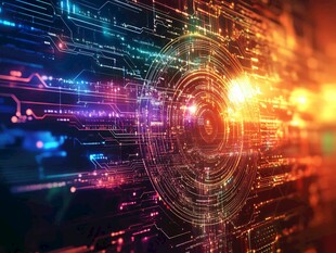 科技感十足的未来数字界面