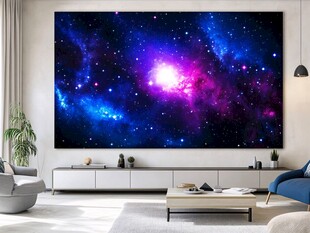 梦幻星空客厅背景墙