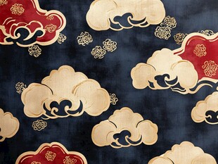 中式云纹图案 典雅国风
