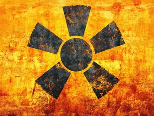 复古放射性标志背景图